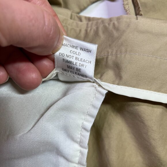 Vintage Normandy & Monroe Size 38R Tan Pleat-Front Pants Loro Piana Fabric - Picture 14 of 15